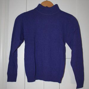 Pendleton Purple Mock Turtleneck Sweater Size Petite Small